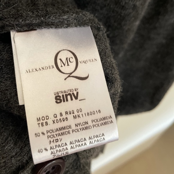 NWT McQ by Alexander McQueen Alpaca knit dress. - Picture 2 of 11